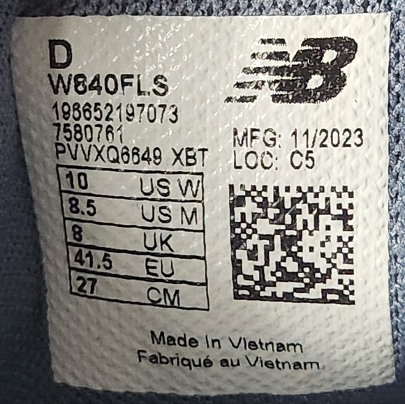 New Balance 840 v3 Running Shoes White Gray Athletic Sneakers Men's 8.5 - Picture 9 of 9